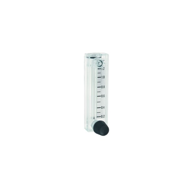 Flowmeter, range .1-1 SCFH air.